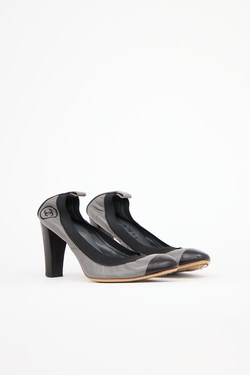 Chanel Leather CC Pump