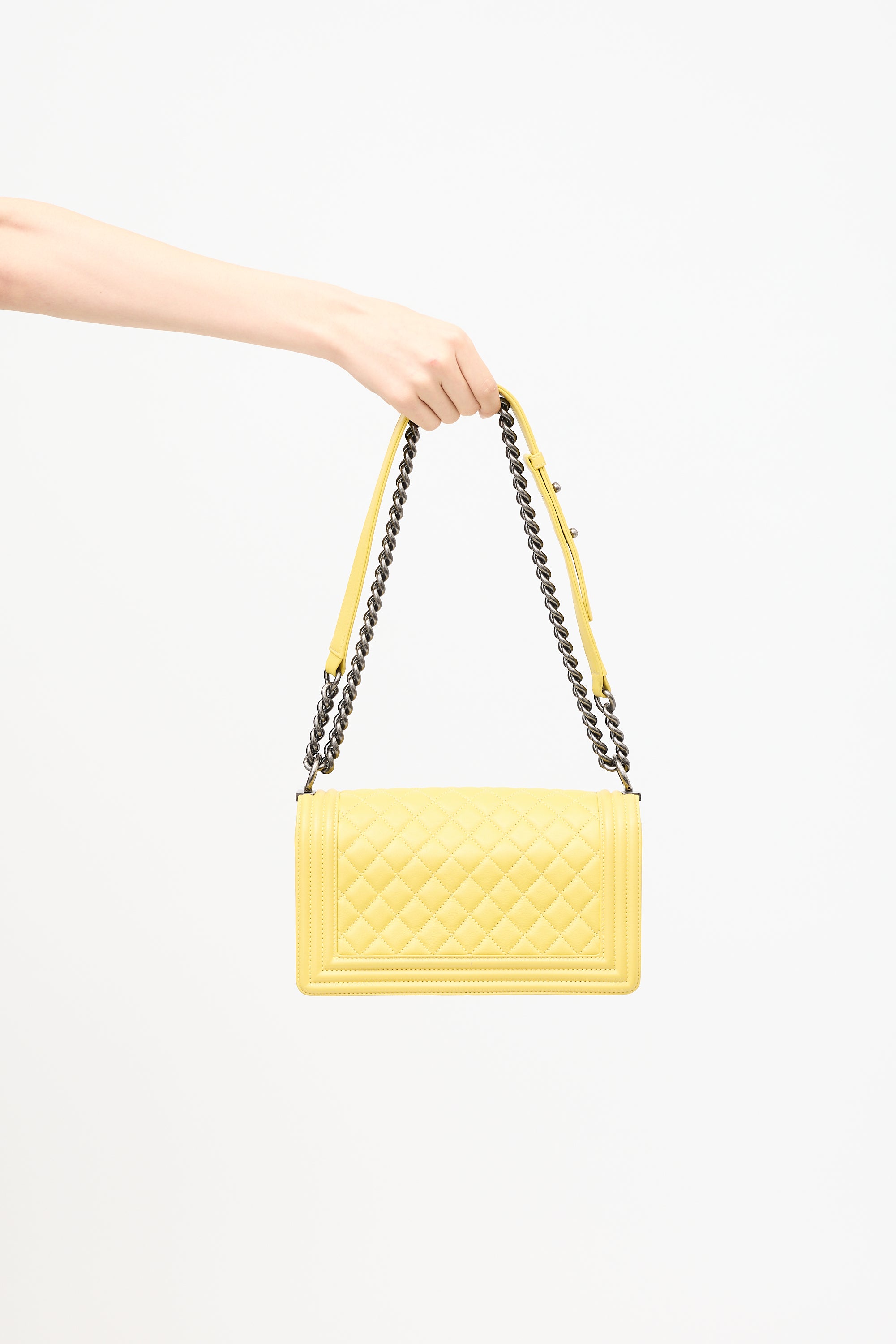 Chanel Leather Medium Boy Bag