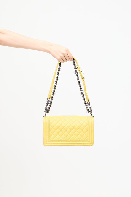 Chanel Leather Medium Boy Bag