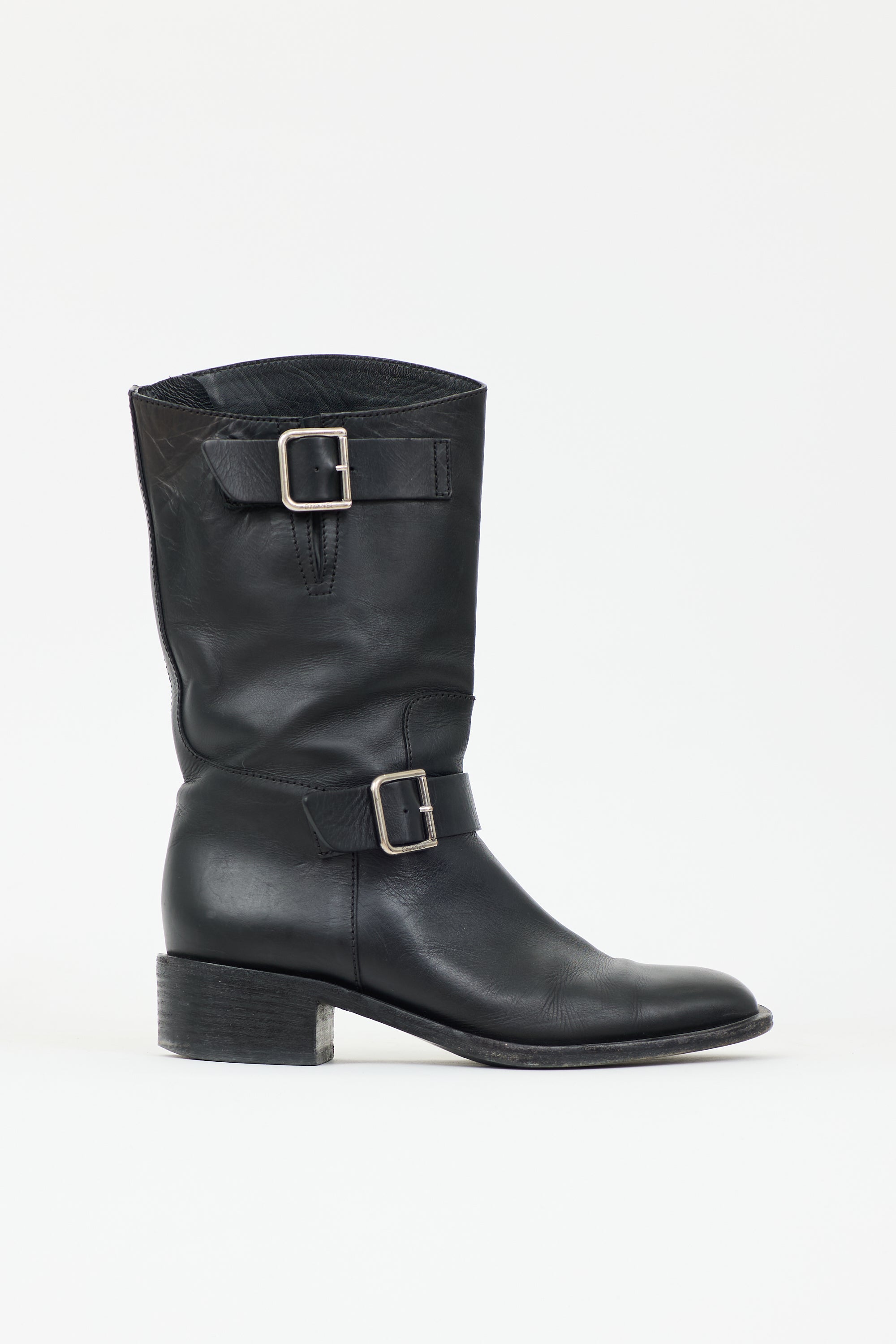 Chanel Leather Biker Boot