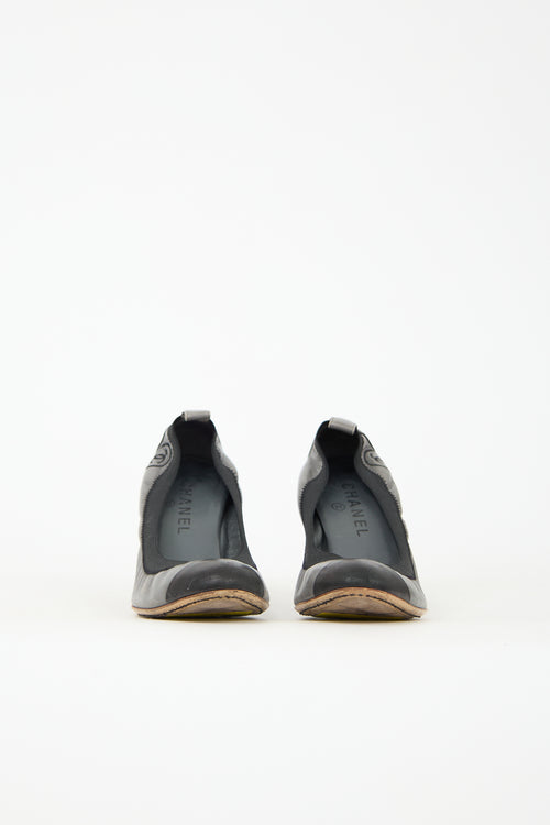 Chanel Leather CC Heel