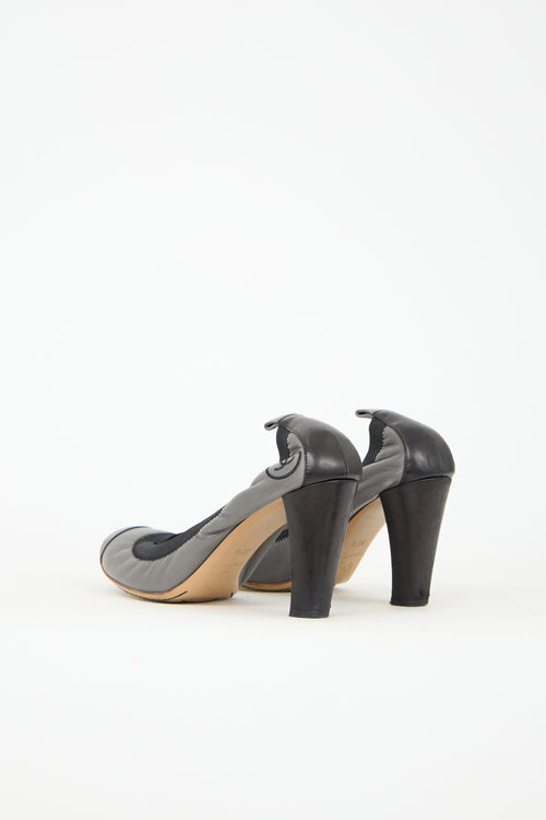 Chanel Leather CC Heel