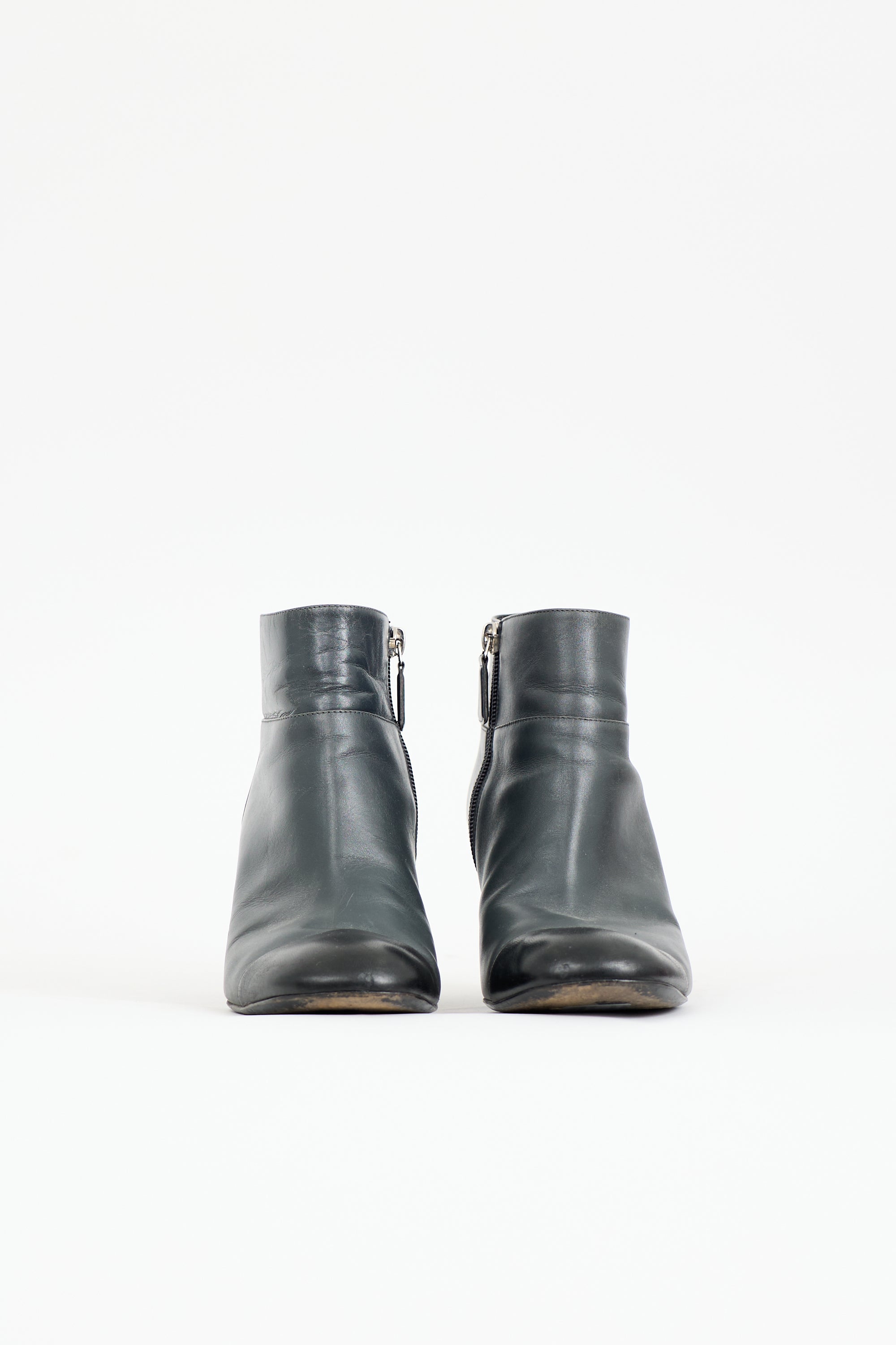 Chanel Leather CC Ankle Boot