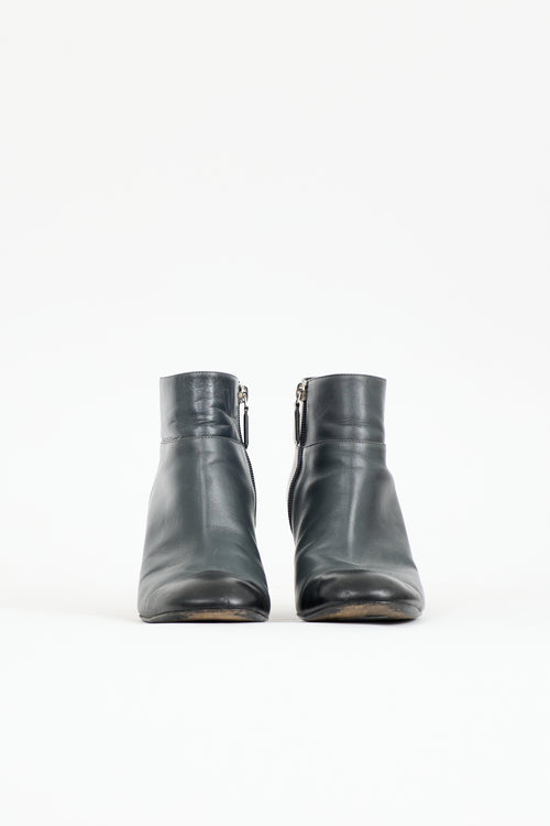 Chanel Leather CC Ankle Boot