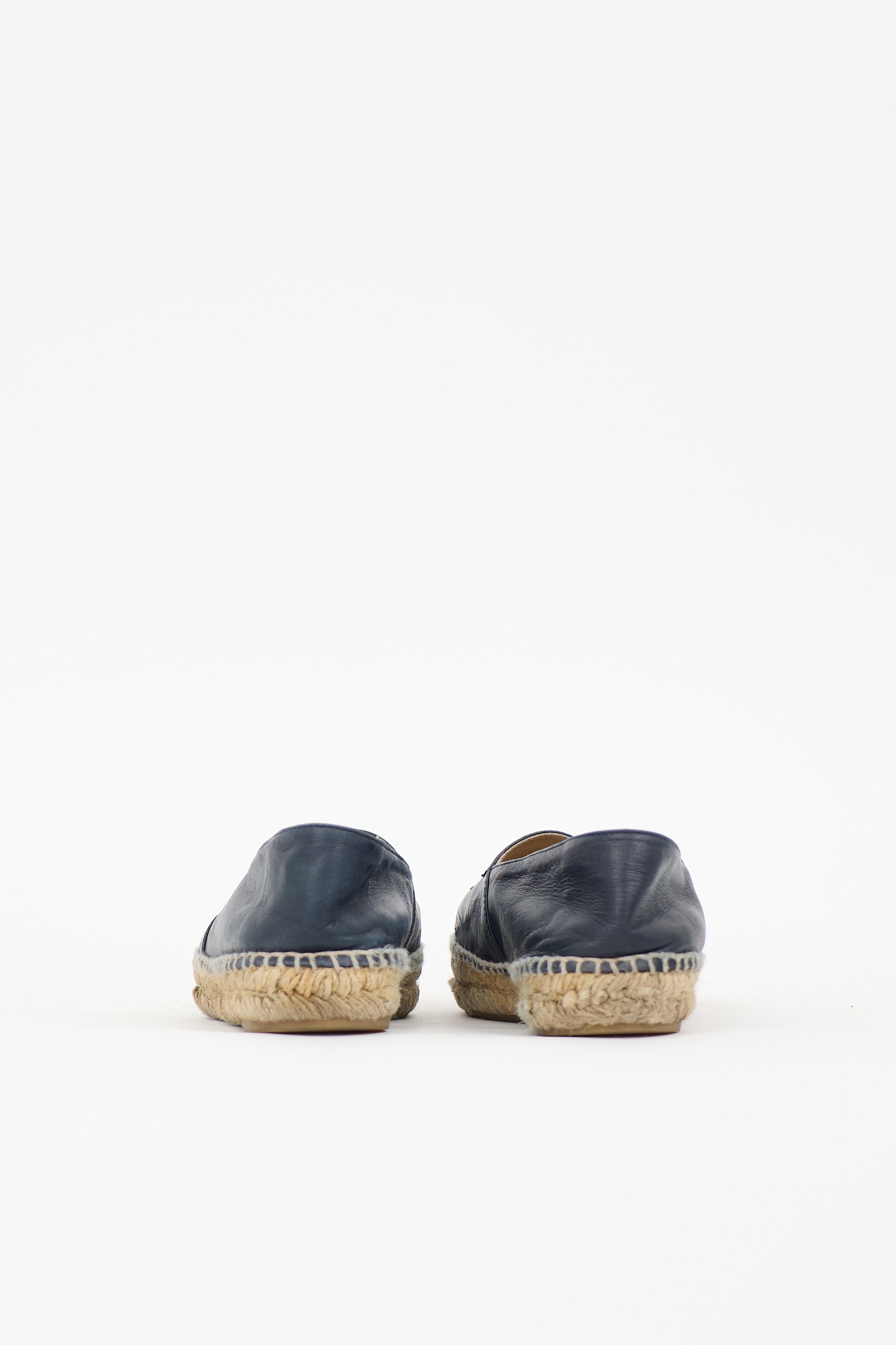 Chanel Leather CC Espadrille Flat