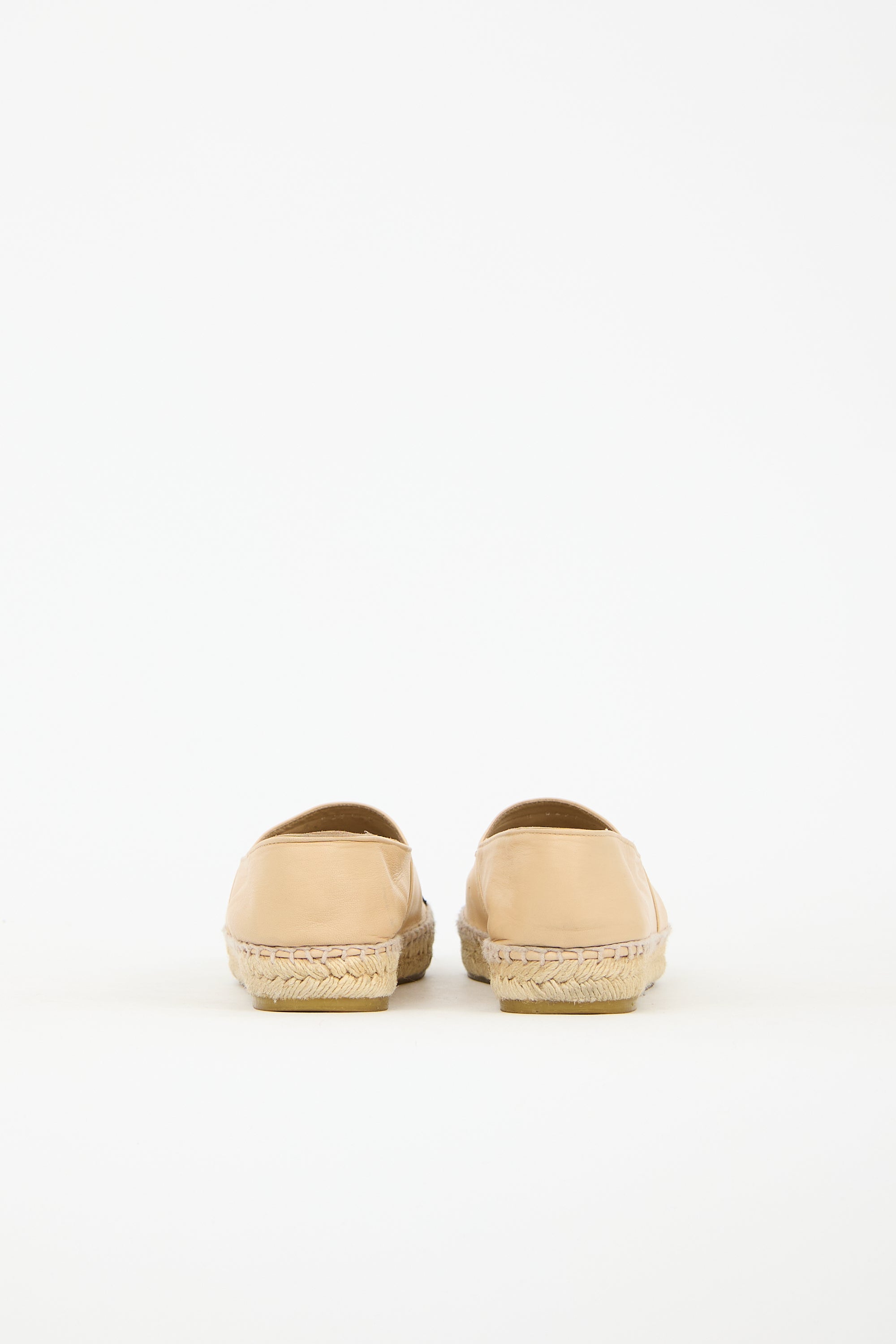Chanel Leather CC Espadrille Flat