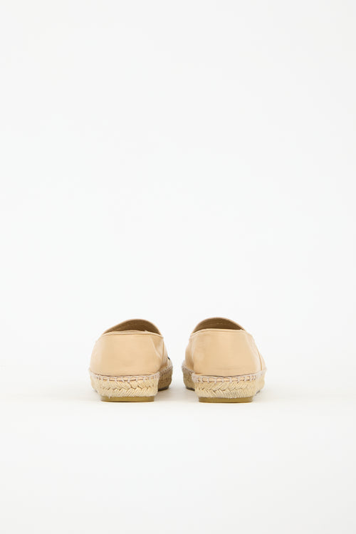 Chanel Leather CC Espadrille Flat