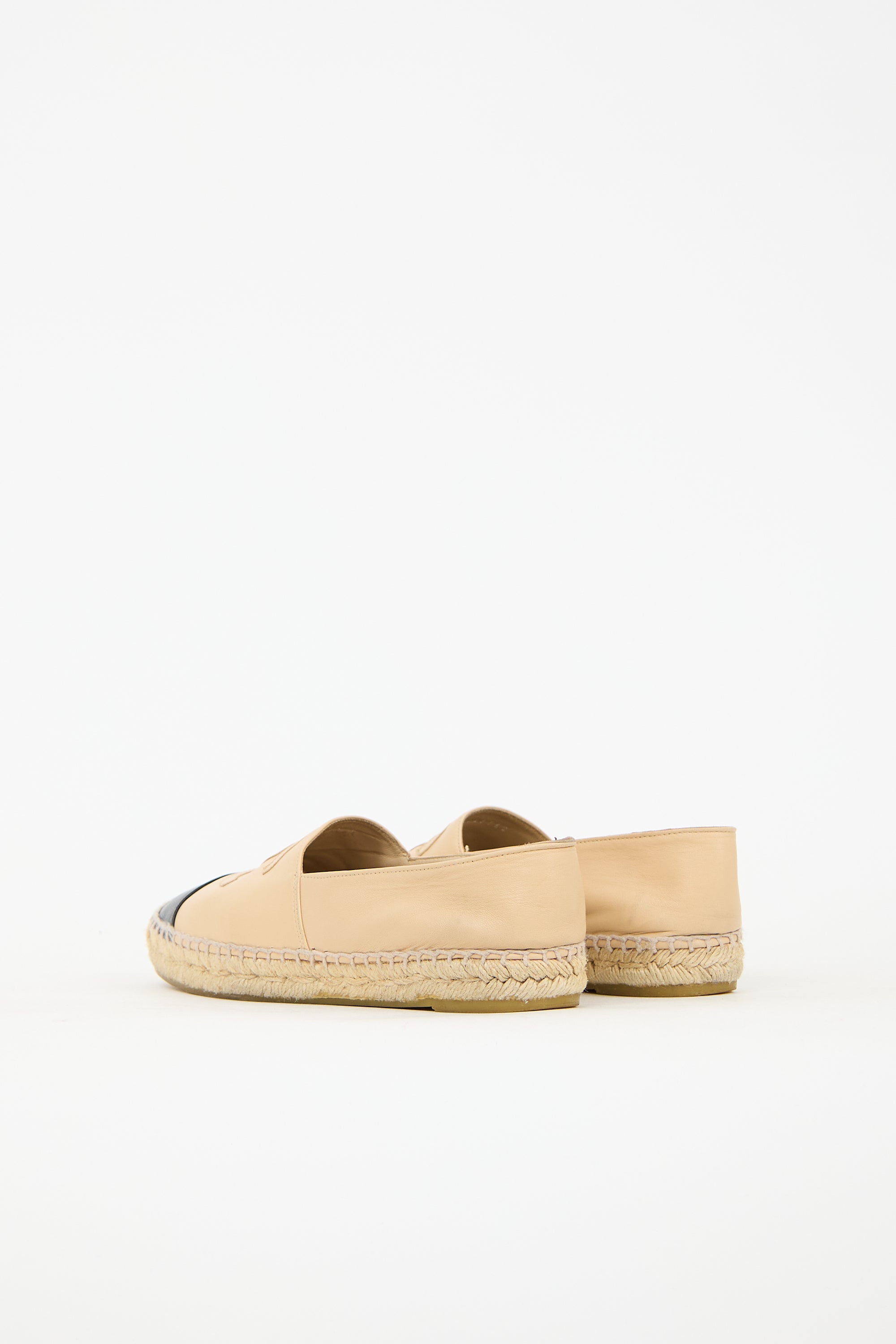 Chanel Leather CC Espadrille Flat