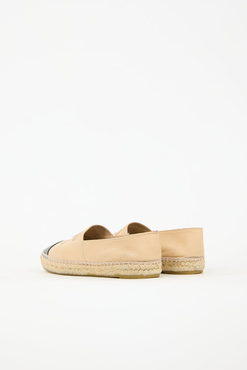 Chanel Leather CC Espadrille Flat