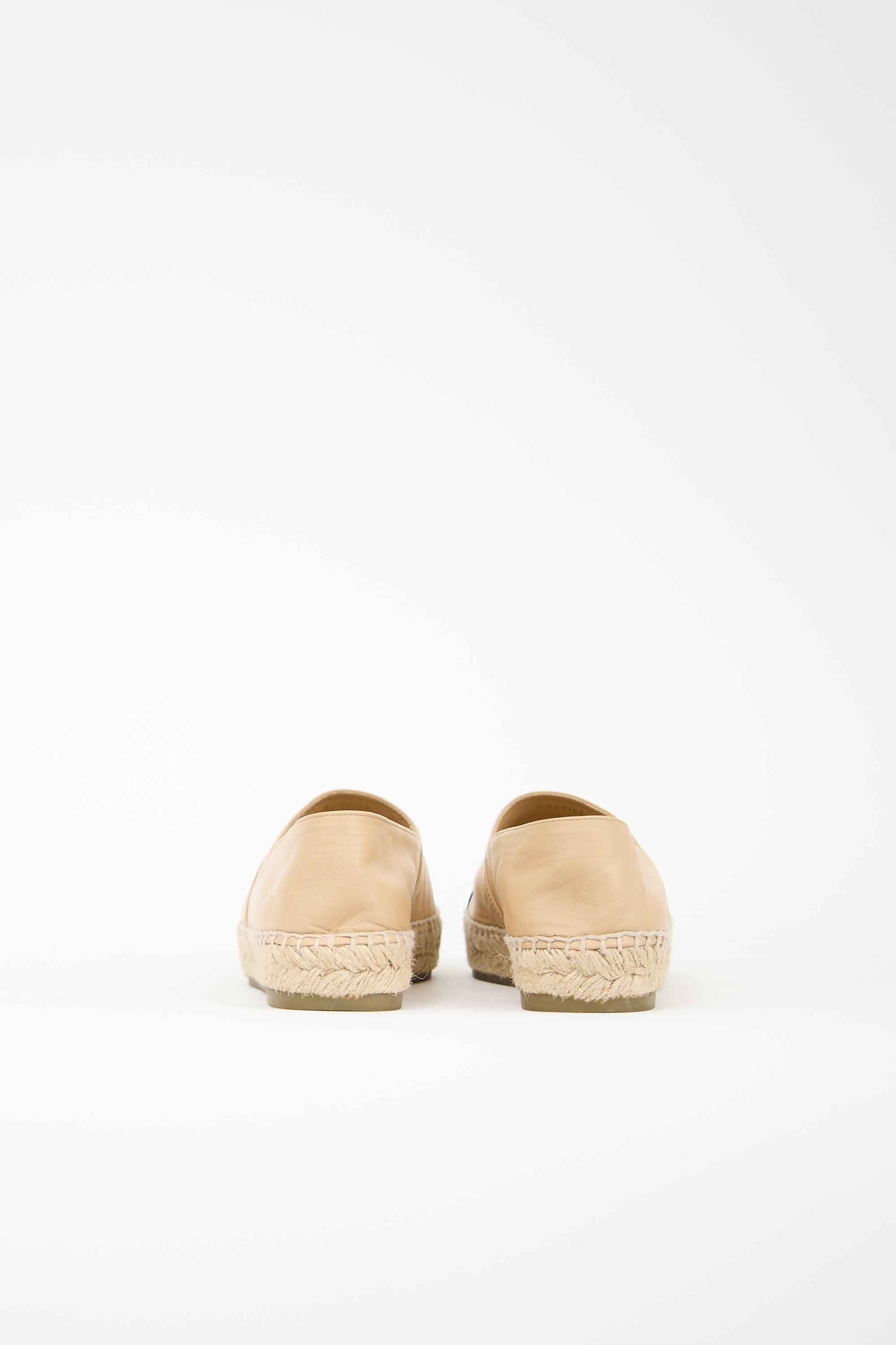 Chanel Leather CC Espadrille Flat