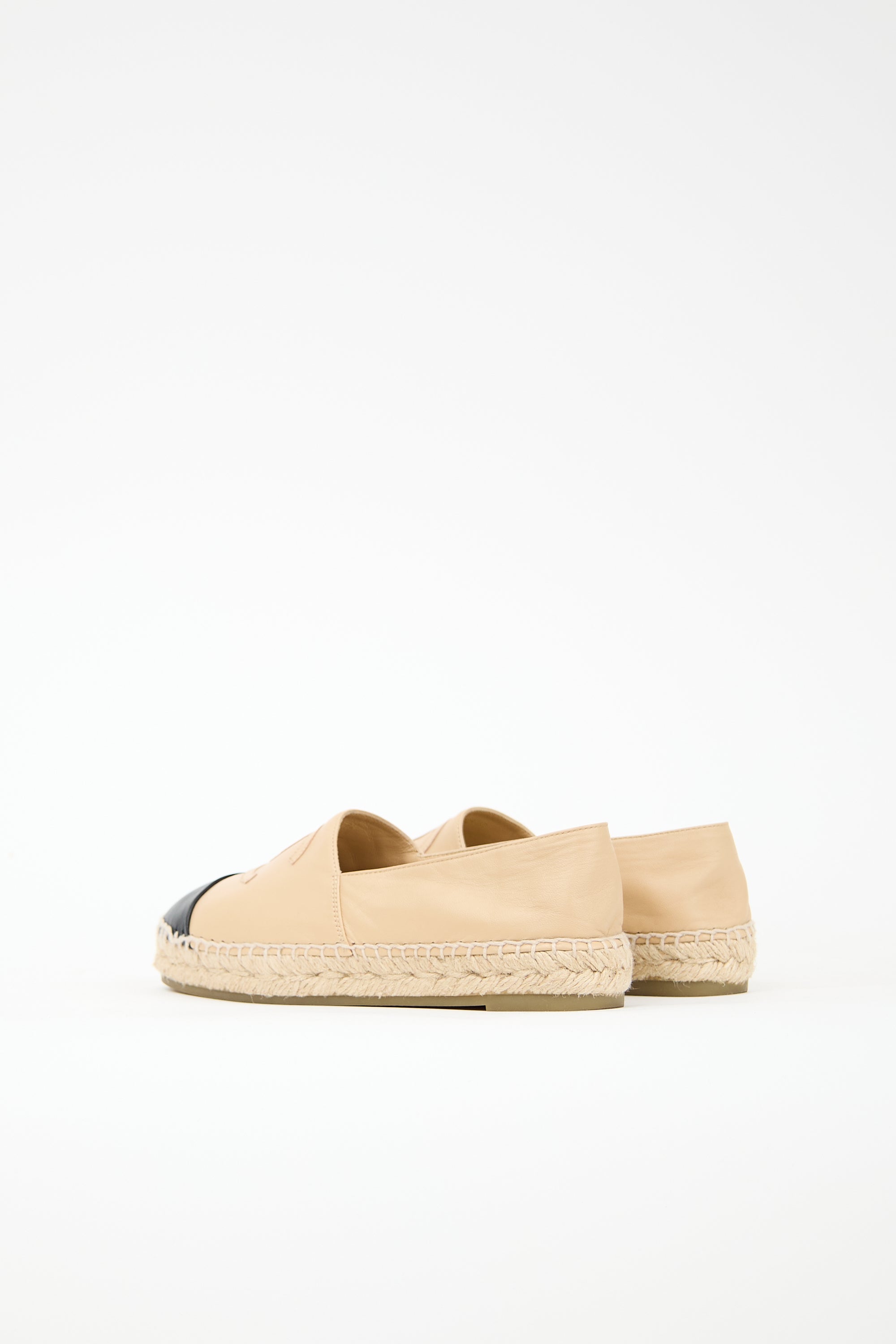 Chanel Leather CC Espadrille Flat