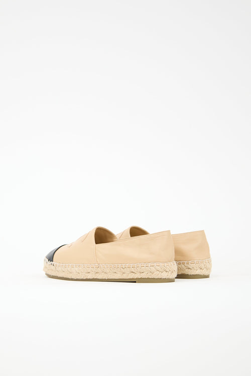 Chanel Leather CC Espadrille Flat
