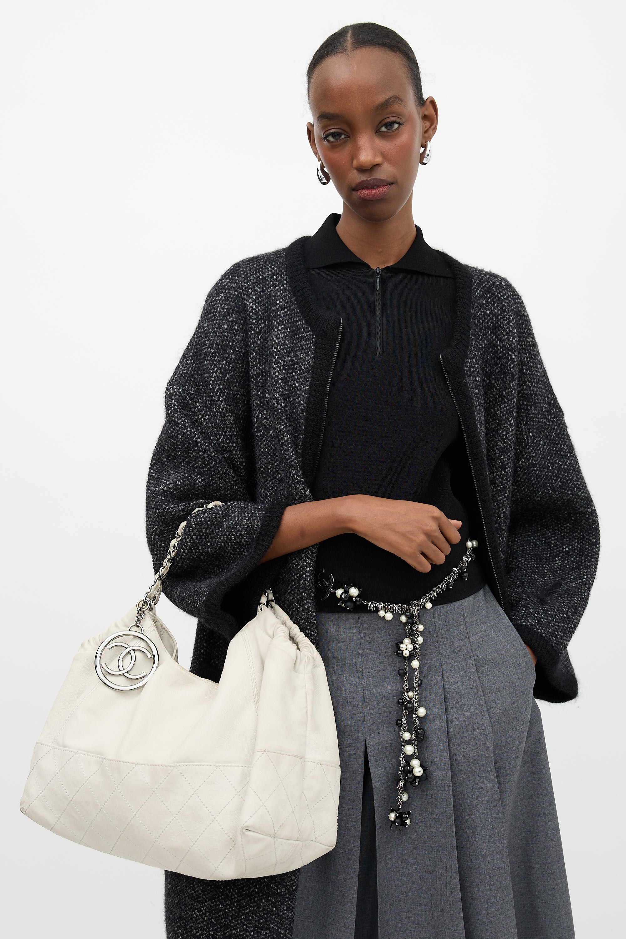 Chanel Leather Coco Cabas Tote Bag