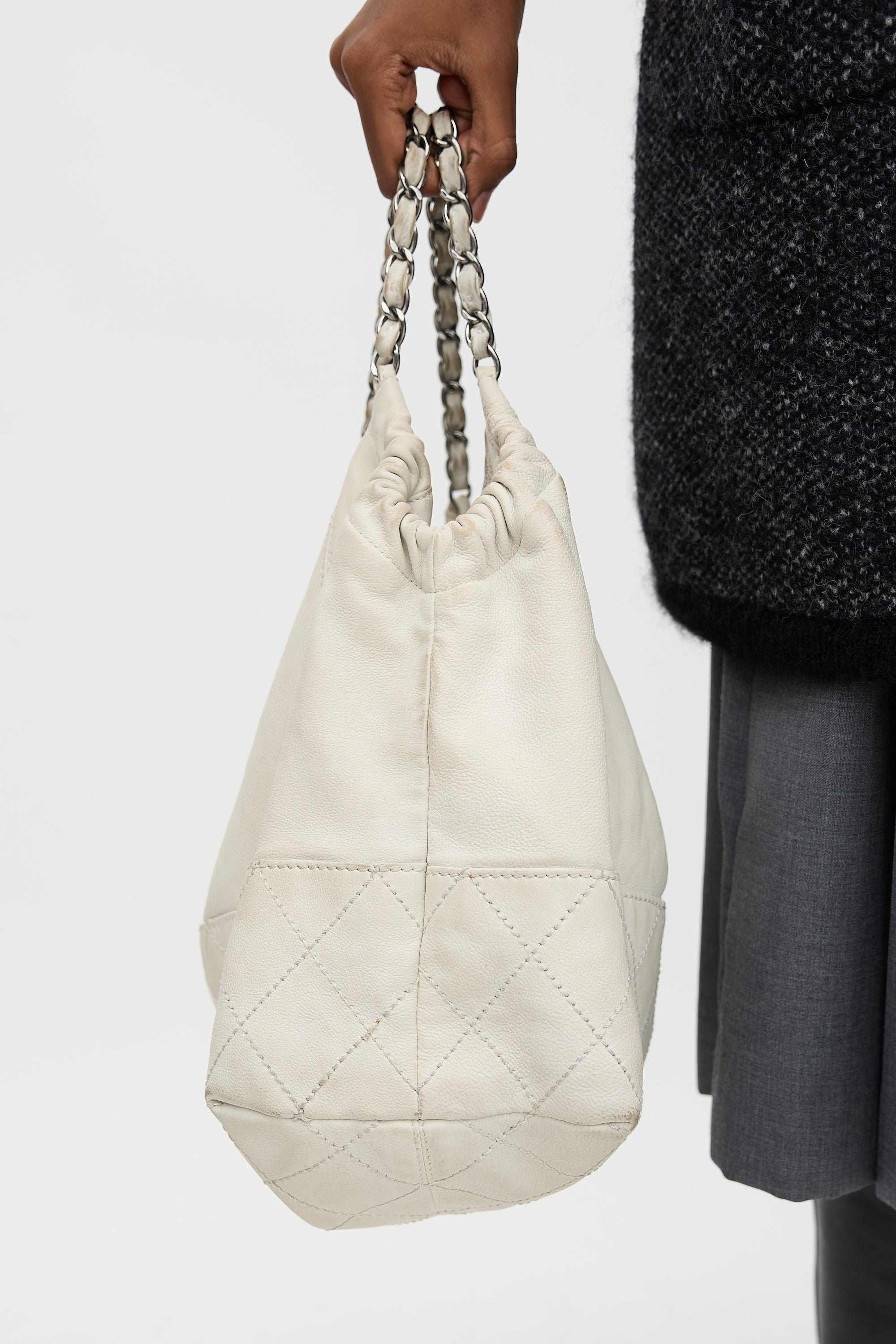 Chanel Leather Coco Cabas Tote Bag