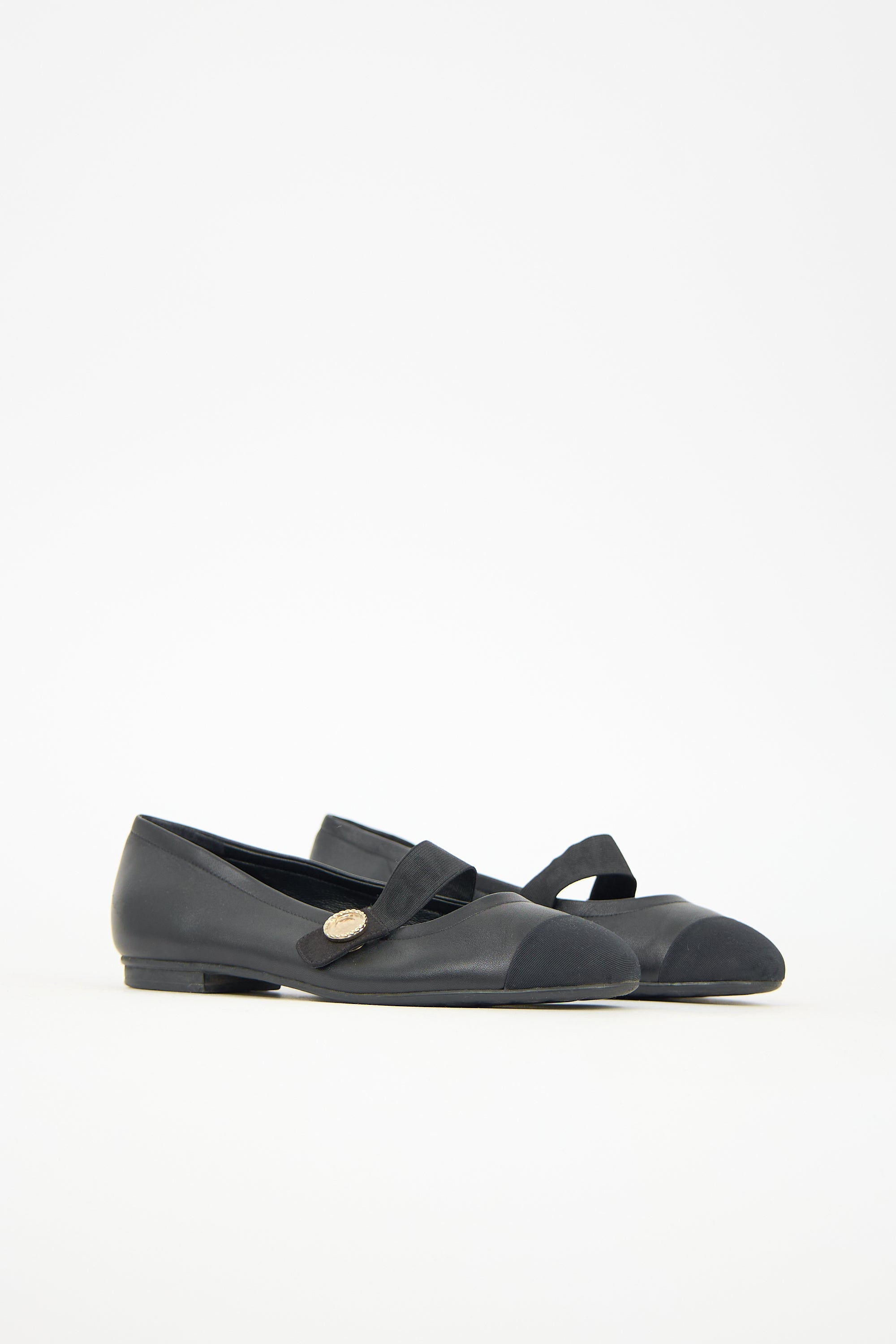 Chanel Leather Mary Jane Flat