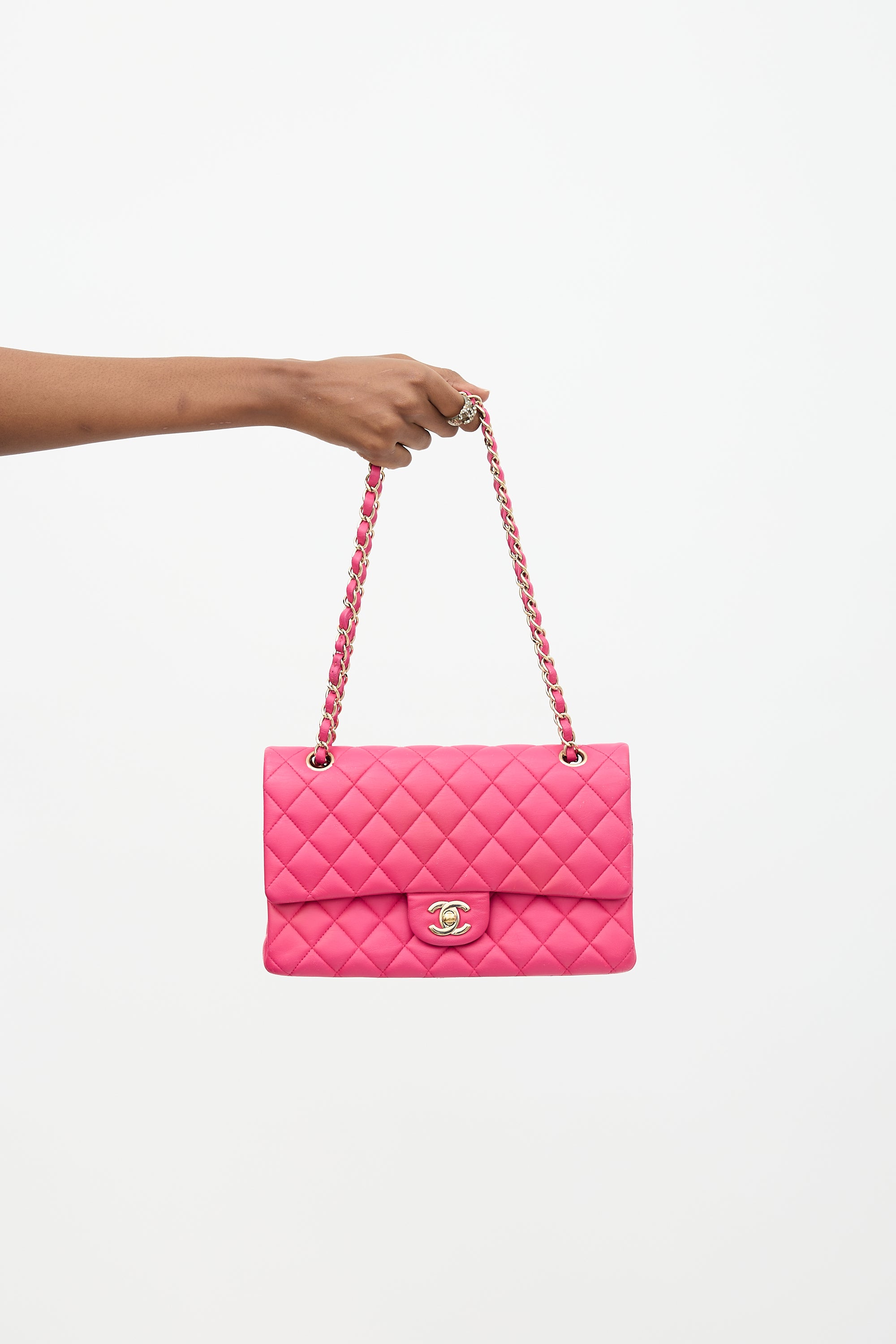 Chanel Leather Medium Double Flap Bag