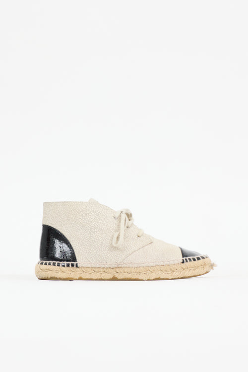 Chanel Leather Espadrille Sneaker