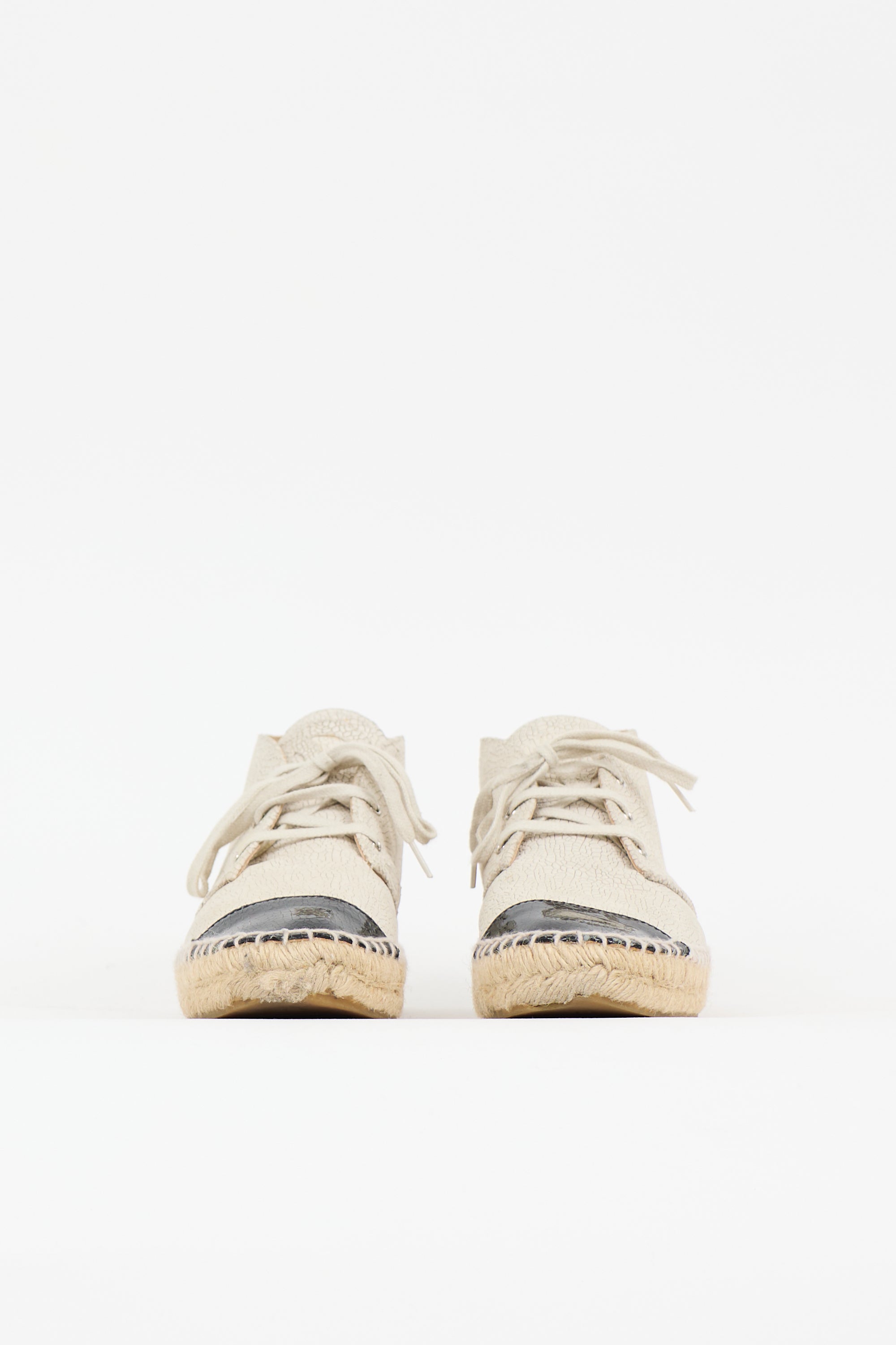 Chanel Leather Espadrille Sneaker