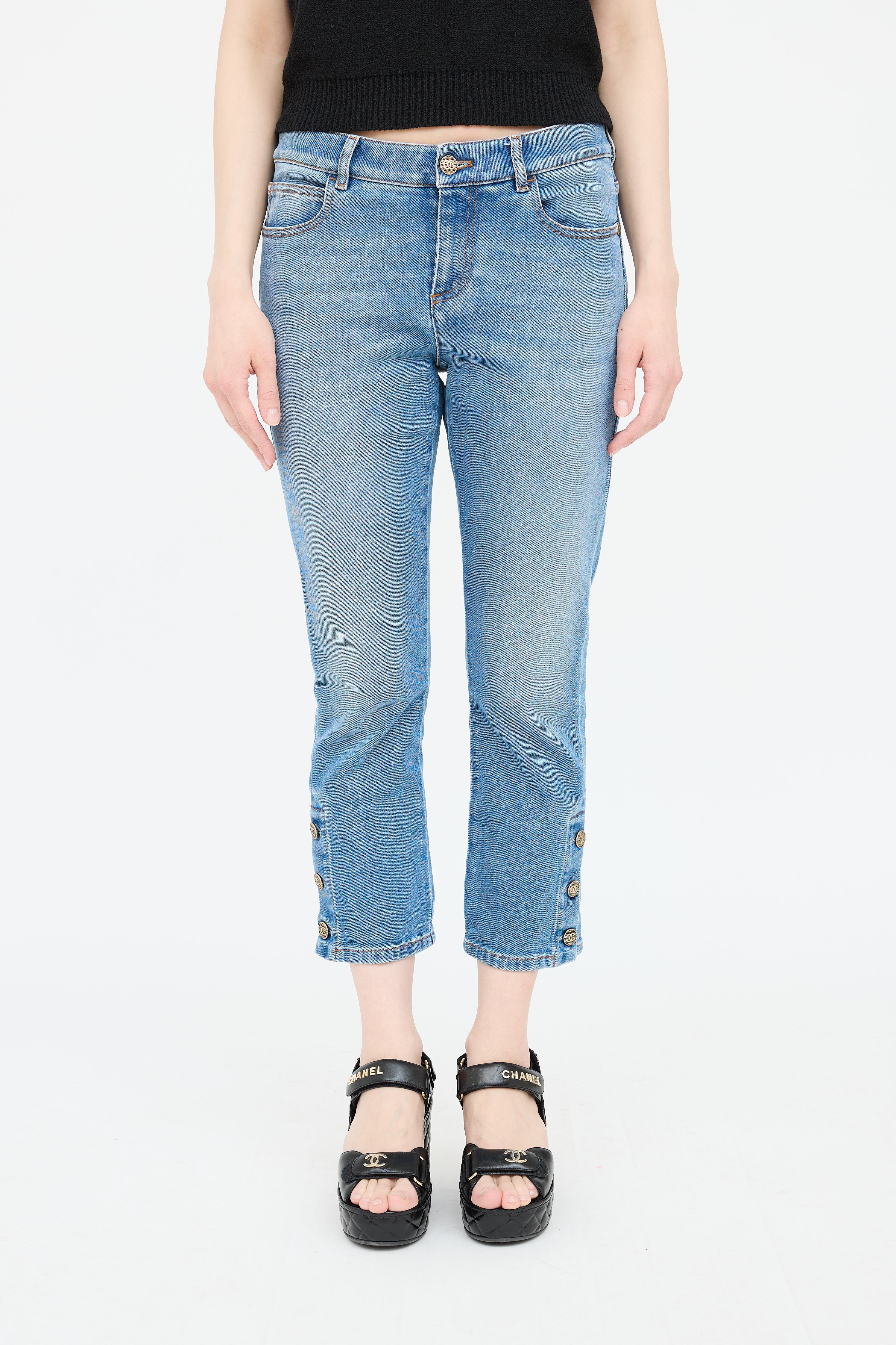 Chanel 2019 Cruise Cropped Jeans