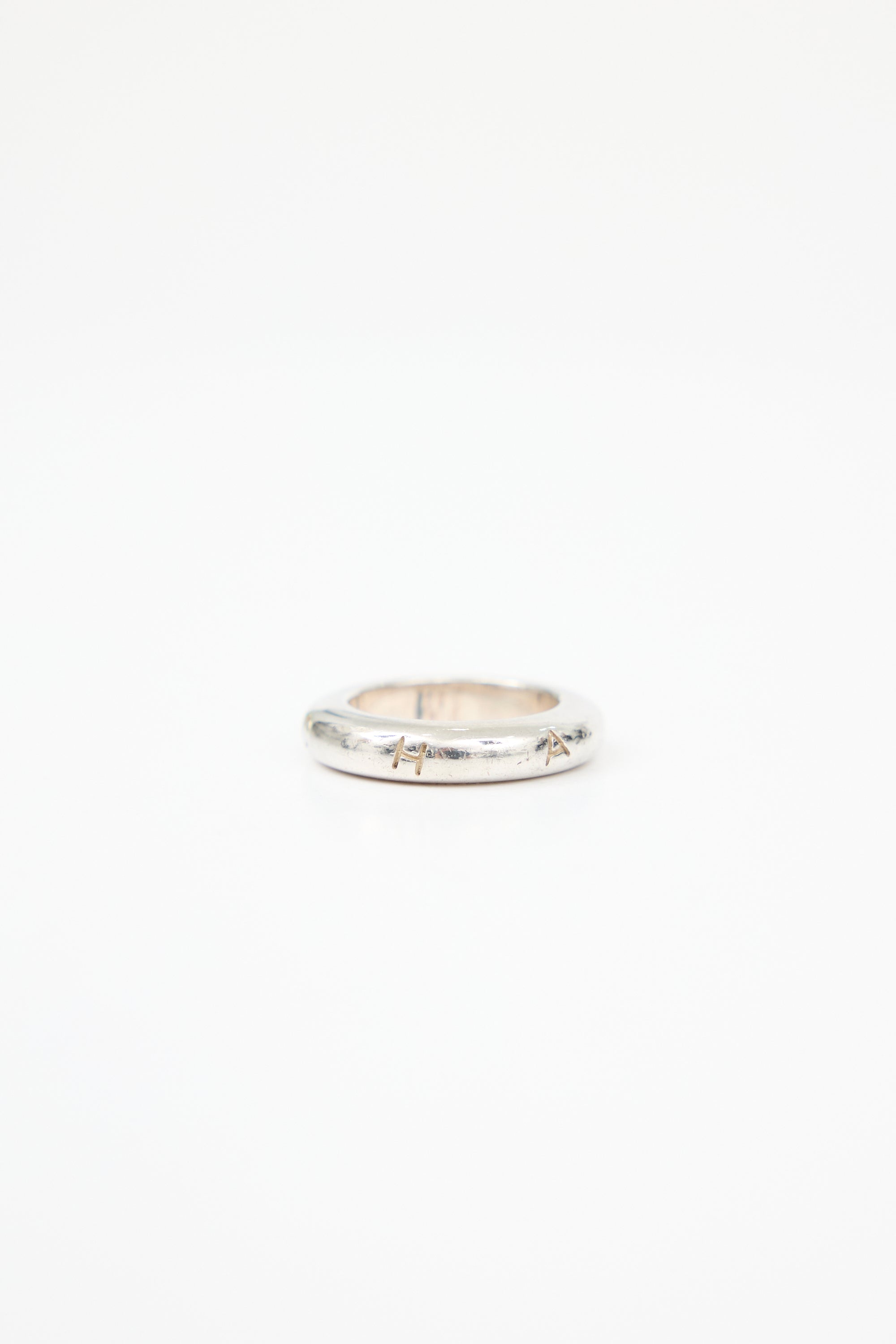 Chanel Sterling Silver Logo Ring