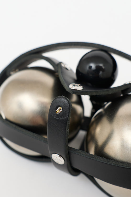 Chanel Metal CC Petanque Bocce Ball Set