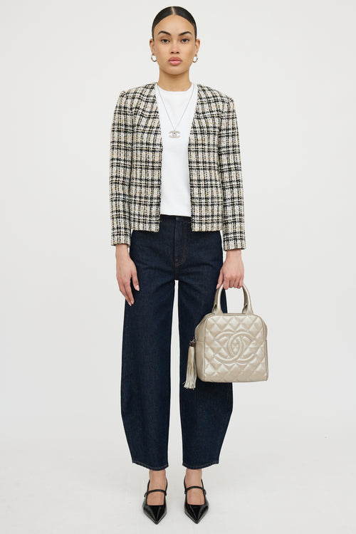Chanel 2004 Metallic Timeless Bowler Bag