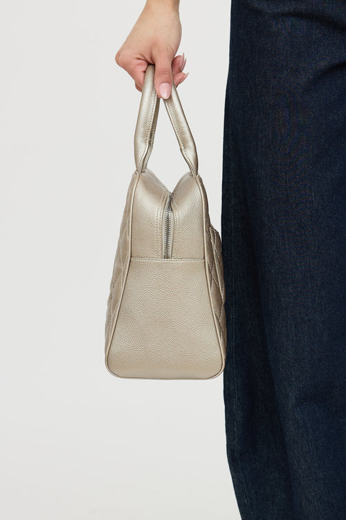 Chanel 2004 Metallic Timeless Bowler Bag
