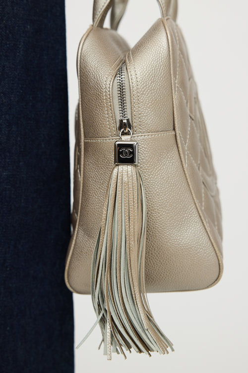 Chanel 2004 Metallic Timeless Bowler Bag