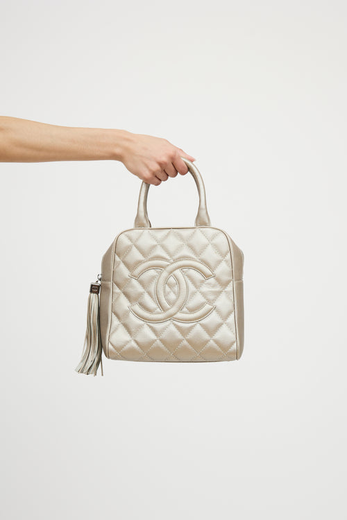 Chanel 2004 Metallic Timeless Bowler Bag