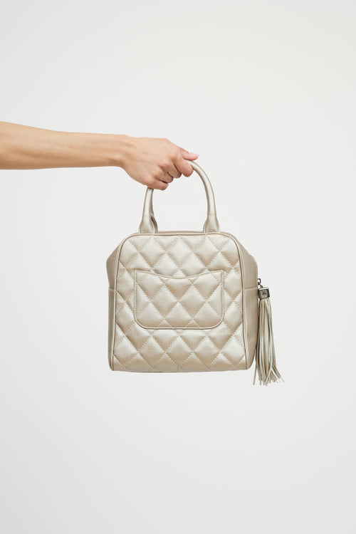 Chanel 2004 Metallic Timeless Bowler Bag