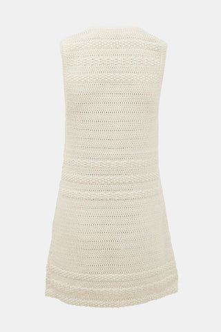 Chanel Metallic Wool Crochet Dress