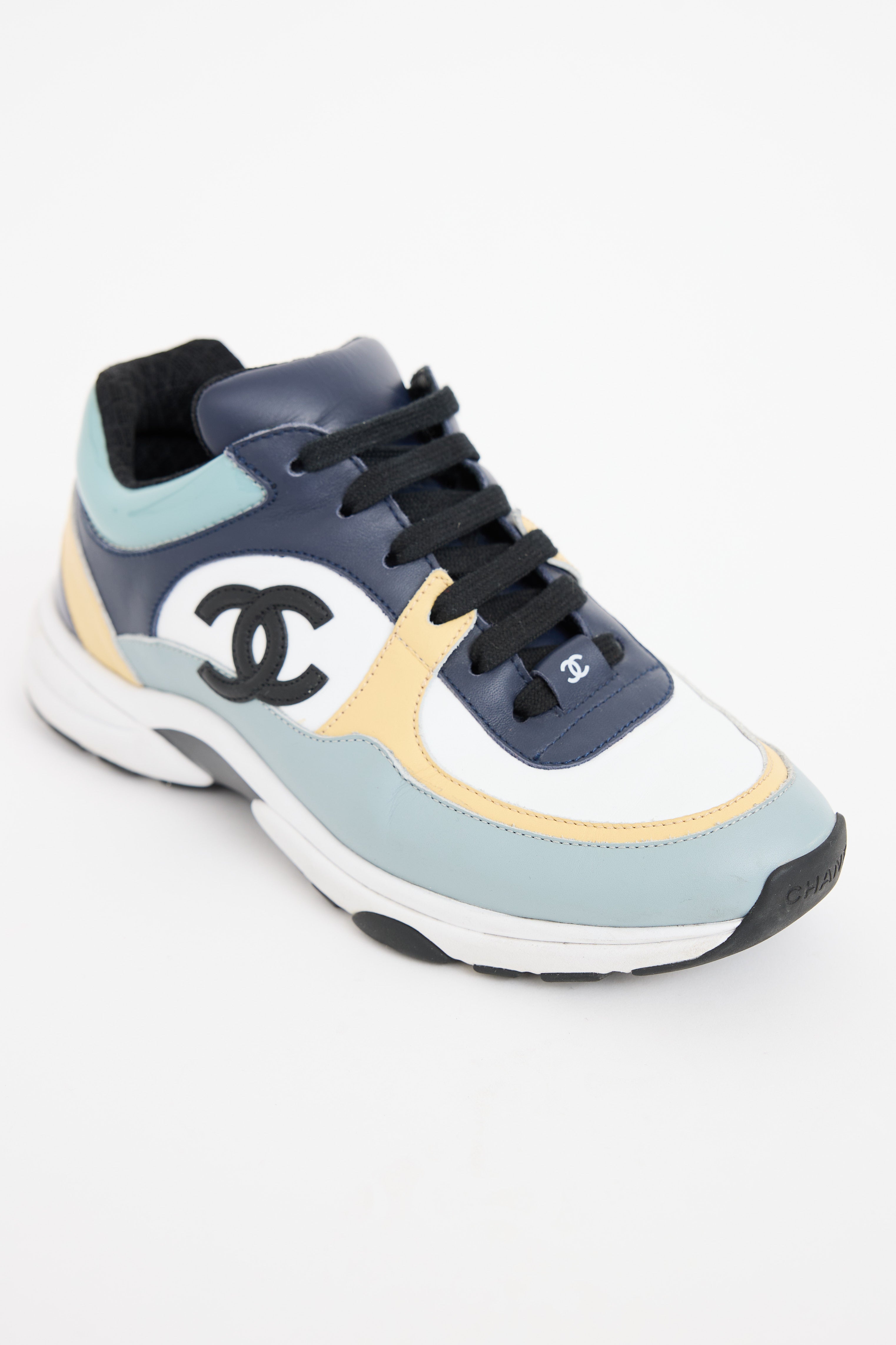 Chanel CC Leather Sneakers
