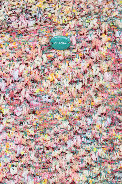 Chanel Pink & Multi-Colour Tweed Fantasy Skirt