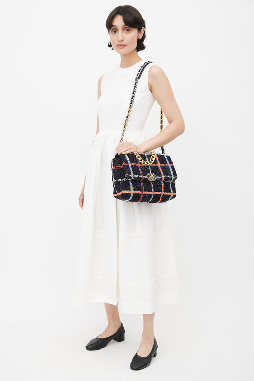 Chanel 2020 Black & Multi Tweed 19 Shoulder Bag