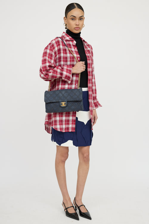 Chanel 2014 Paris Dallas Iridescent Chic Stitch Flap Bag