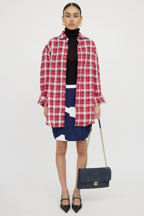 Chanel 2014 Paris Dallas Iridescent Chic Stitch Flap Bag