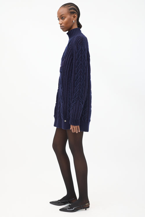Chanel Pre-Fall 2018 Knit Anchor Sweater Dress