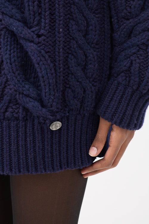 Chanel Pre-Fall 2018 Knit Anchor Sweater Dress