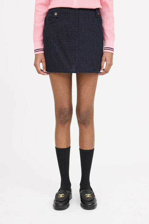 Chanel SS 2001 Tweed Mini Skirt