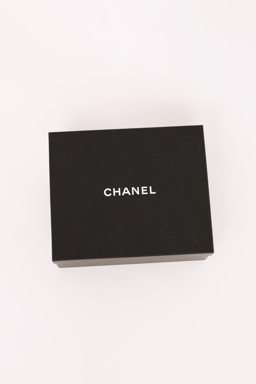 Chanel Navy & White Suede CC Sneakers