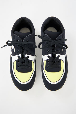 Chanel Neoprene CC Logo Sneaker