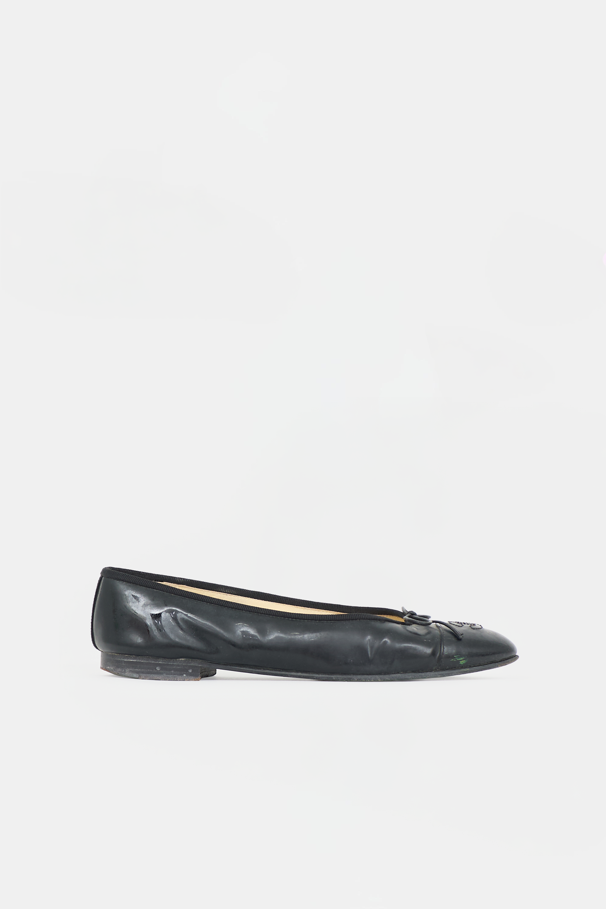 Chanel Patent CC Ballet Flat