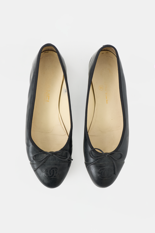 Chanel Patent CC Ballet Flat
