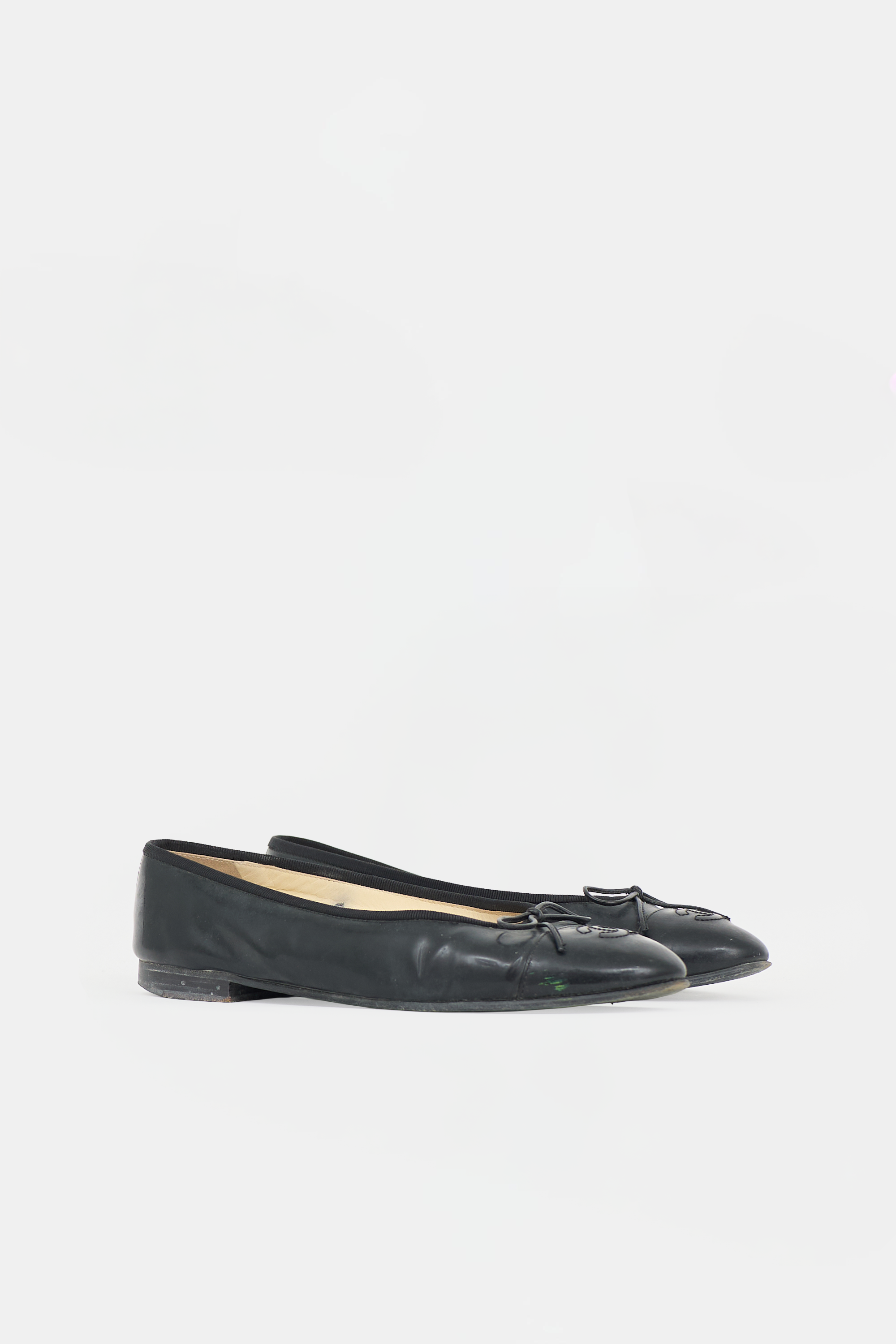 Chanel Patent CC Ballet Flat