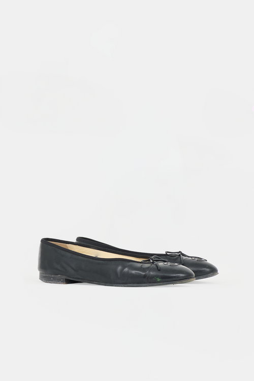 Chanel Patent CC Ballet Flat