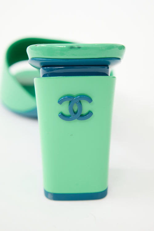 Chanel Patent CC Sandal