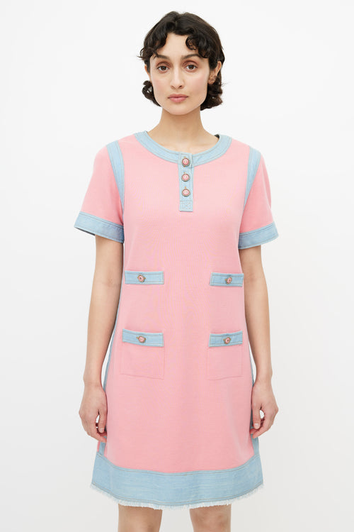 Chanel Spring 2007 Pink & Denim Dress