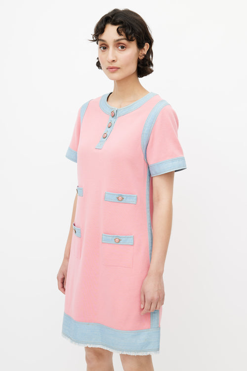 Chanel Spring 2007 Pink & Denim Dress