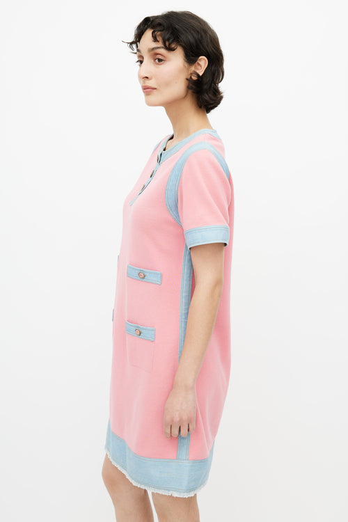 Chanel Spring 2007 Pink & Denim Dress