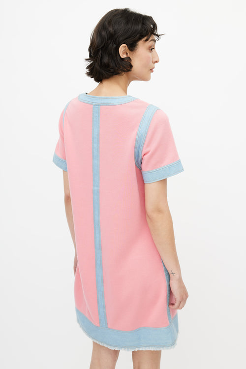 Chanel Spring 2007 Pink & Denim Dress